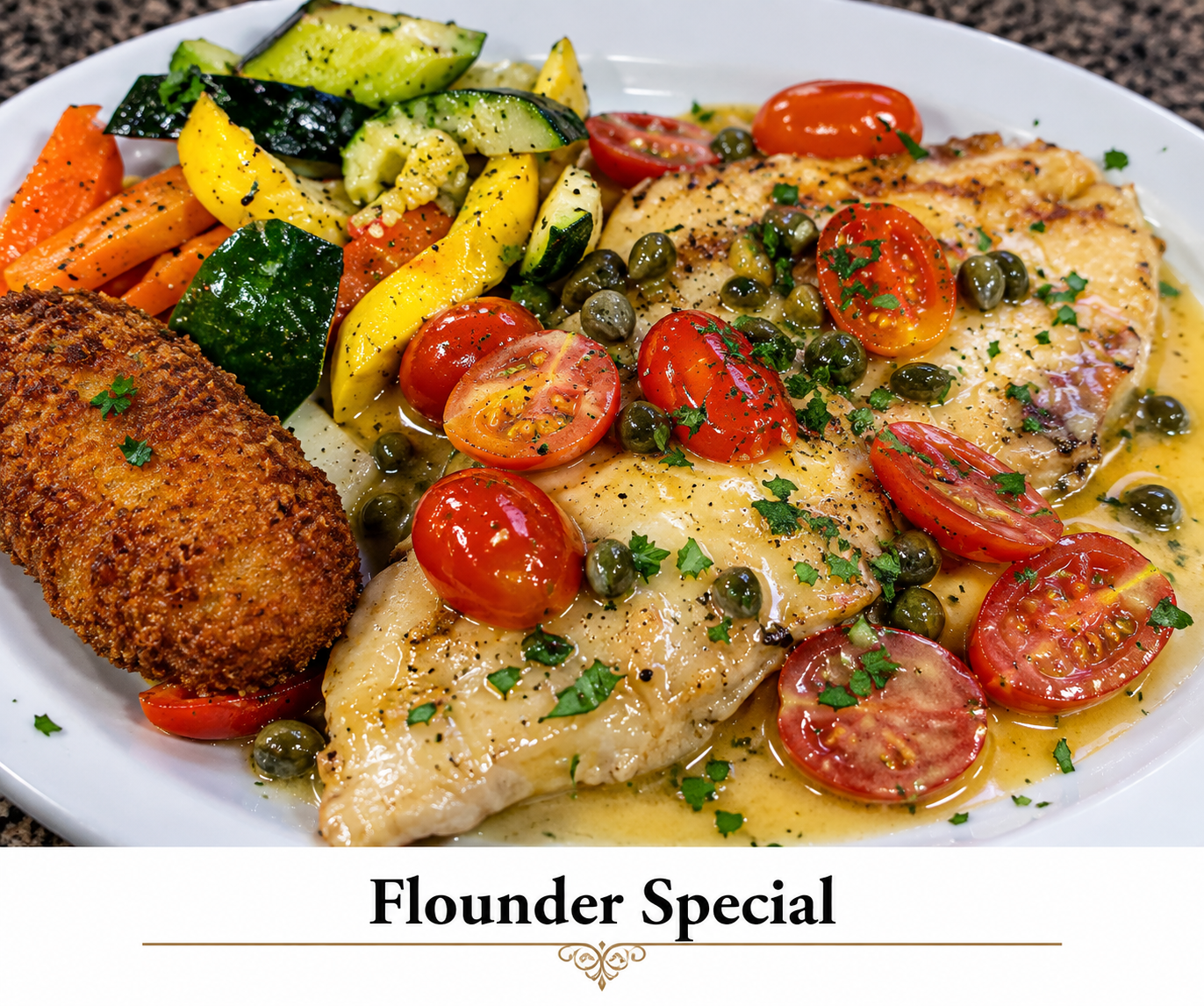 Flounder Special at Caffè Positano
