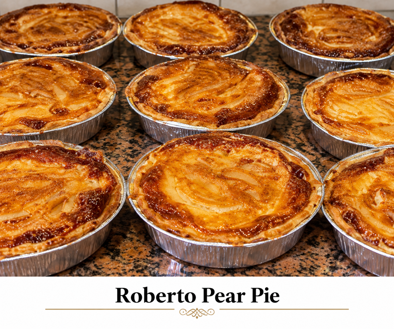 Roberto Pear Pie at Caffè Positano